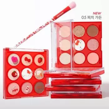 [Hello Kitty Edition] Палитра теней для век AMUSE (с кистью Eye Color Pop)