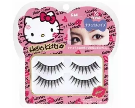 Hello Kitty Eyelash Natural Eyes 2P