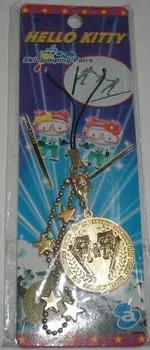 HELLO KITTY Hello Kitty Limited Пара для прыжков на лыжах с трамплина Золотая медаль Литой ремень Sanrio Sanrio