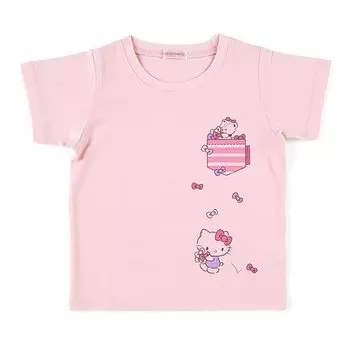 Hello Kitty Kids 110cm678333 [Sanrio] T-shirt (pink)