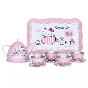 Классический игровой домик Hello Kitty для чаепития, разноцветный, 1 предмет, популярный персонаж в Корее