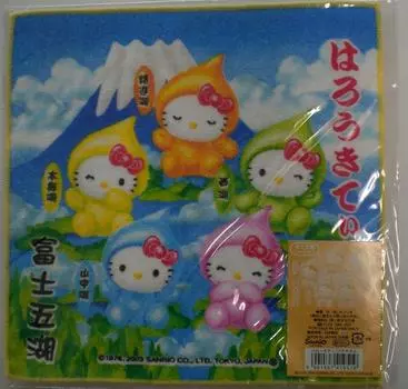 Hello Kitty Petit Towel Fuji Five Lakes Version Kitty Towel Sanrio