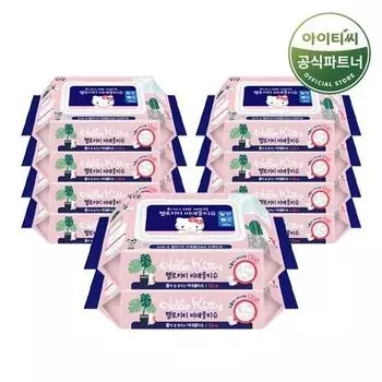 Hello Kitty Салфетки для биде 50 листов, тип крышки, 10 упаковок, популярный персонаж в Корее