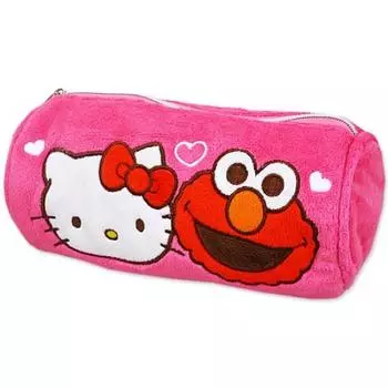 [Hello Kitty] Сумочка-трубка розового цвета x серия сотрудничества с Улицей Сезам
