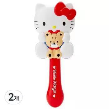 Hello Kitty Трехмерная щетка для волос, разноцветная, 2 шт., популярный персонаж в Корее