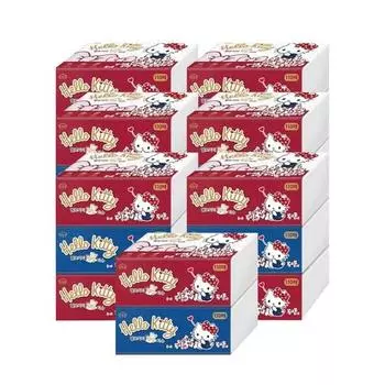 Hello Kitty Всплывающая упаковка салфеток, 3-слойная, случайная доставка, 110 листов, 20 единиц, популярный персонаж в Корее