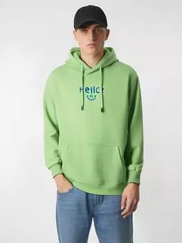 Привет Узор Большой Размер Мужская Флисовая Толстовка Свободная Толстовка С Капюшоном Спортивная Рубашка Мальчики Пуловеры 4XL