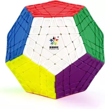 HELLOCUBE Yuxin Gigaminx без наклеек 5 x 5 скоростной куб Megaminx Magic 12-сторонний куб-головоломка игрушка