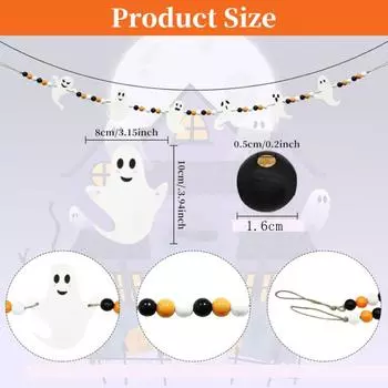 Хеллоуин фетровая летучая мышь скелет призрак гирлянда Хэллоуин День благодарения настенное украшение для дома вечеринка декор поставки A1