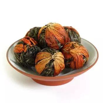 HELLOYOUNG100г 2017 г. Цветок лилии Юньнань Буланг Пуэр Чай сырой шарик Туо