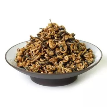 HELLOYOUNG100г Черный чай Nonpareil Supreme Yunnan Dian Hong Snail Golden Bud Tea
