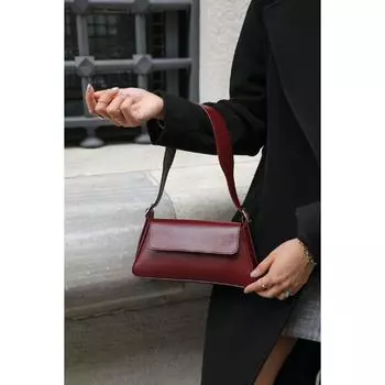 Helly Claret Красная женская закрытая большая сумка и сумочка простого дизайна