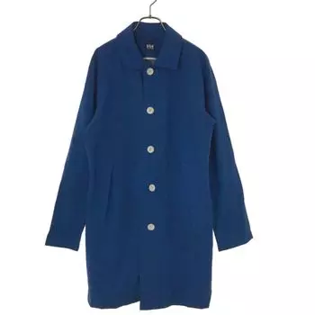 HELLY HANSEN Пальто из нейлона с воротником из нержавеющей стали с длинным рукавом M синее Мужское Б/У