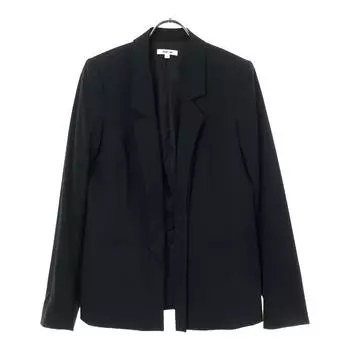 HELMUT LANG Made in Japan wool Buttonless tailored jacket 4 black Women Used