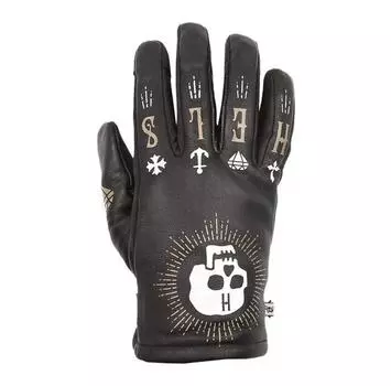 Helstons Kustom Hiver Skull leather мотоперчатки 2XL