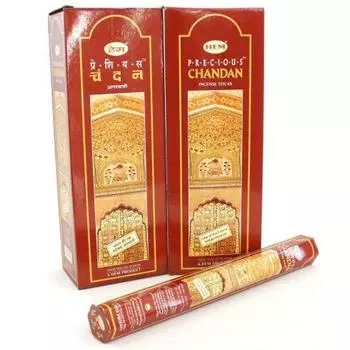 HEM Chandan Incense Stick Hexapack 12 Box Set HEM CHANDAN (Hexagonal)