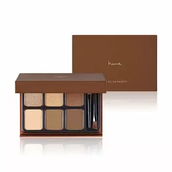 heme 6 Color Eyeshadow Palette Palette 6 BROWN TEA Taiwan Cosmetics (Total Colors)