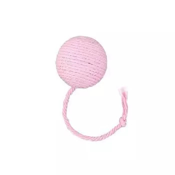 Hemp rope toy, pet toy, sisal ball, cat toy, cat scratch toy, cat teasing toy, cotton rope ball with rope, 6cm large cat toy, si