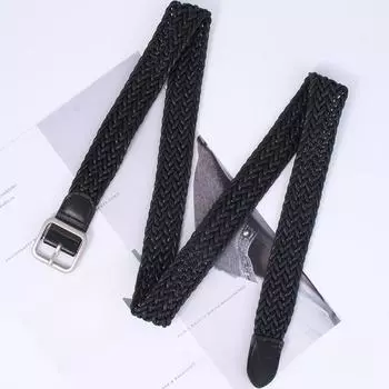 Hemp Versatile Womens Rope Waist Strap Alloy Buckle Outdoor Leisure Fashion Belt