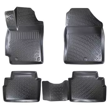 Хендай Элантра (2015-2020) Высококачественные и прочные резиновые автомобильные коврики — без запаха, нескользящие, долговечные.