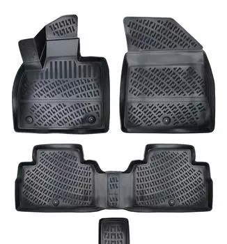 Хендай Палисейд 7 мест (После 2020 года) Высококачественные и прочные резиновые автомобильные коврики — без запаха, нескользящие, долговечные.