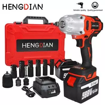 HENGDIAN MT-Series 600N.m 20V Бесщеточный электрический гаечный ключ с литий-ионным аккумулятором Беспроводной ударный гайковерт для автомобильных шин Электроинструменты