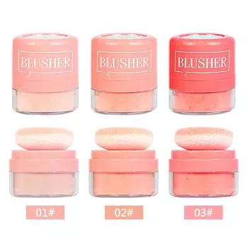 HengFang 3 цвета румяна ремонт румяна рассыпчатая пудра для макияжа лица