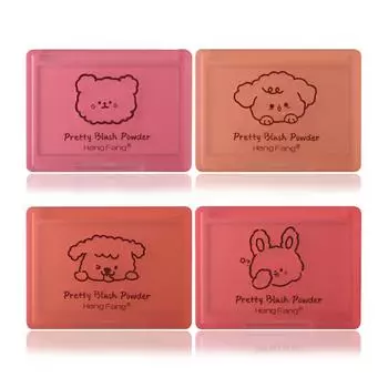 HengFang Soft Sweet Fog Color Blush Fine Powder Румяна Многоцелевой макияж для лица
