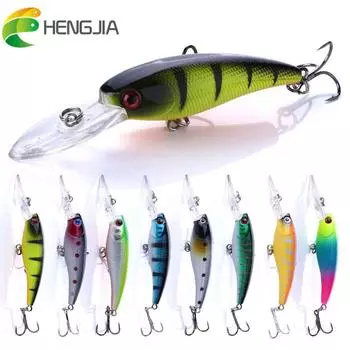 HENGJIA 0,29 унций/8,4 г Пластиковая рыболовная приманка для гольяна, лодка для щуки, дорожные рыболовные снасти, 4 шт. 4pc sent as picture