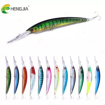 Hengjia 1 шт. 17 см 23,5 г воблер для глубокого погружения гольяна с острым крючком большая рыболовная приманка