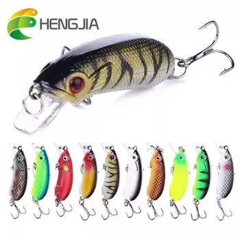 Hengjia 1 шт. 5 см 6,5 г маленькая приманка с острым крючком искусственный воблер жесткая приманка для ловли окуня судака