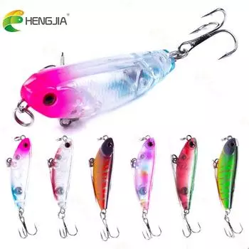 Hengjia 1 шт. мини воблер-карандаш рыболовная приманка бионический окунь искусственная приманка жесткий пластик 5,5 г снасти