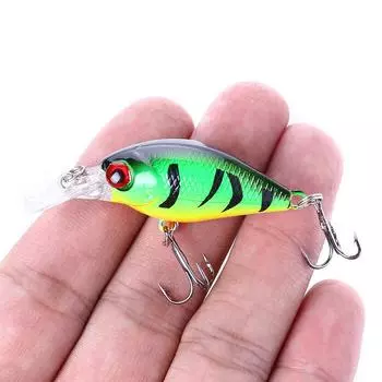 HENGJIA 1 шт. мини-воробка пластиковая рыболовная воблер на щуку рыболовные снасти 1pc colour A