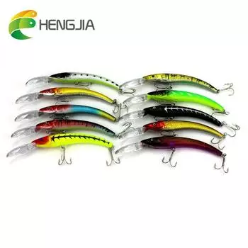 HENGJIA 1 шт., приманка для рыбалки гольяна, воблер, 3D глаза, бионическая приманка для окуня, щуки, рыболовные снасти