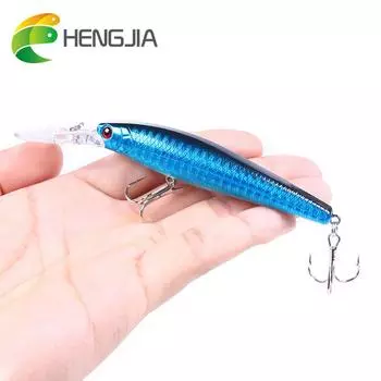 HENGJIA, 1 шт., приманка для рыбалки на гольяна, воблер, реалистичная приманка для окуня, форели, щуки, жесткий пластиковый рыболовный инструмент