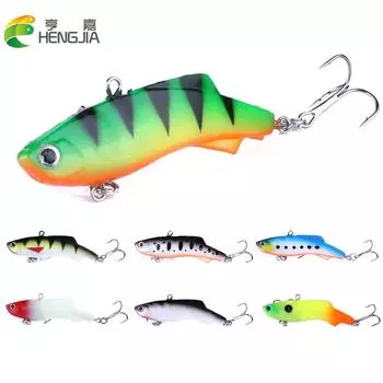 Hengjia, 1 шт., тонущие жесткие рыболовные приманки, 17,2 г, 7,5 см, зимняя ледяная морская вибраторная приманка, приманка для дайвинга