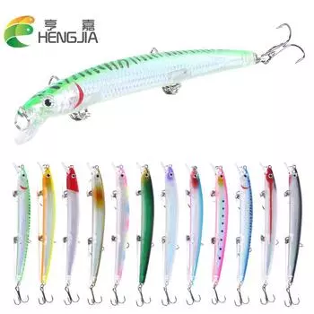 Hengjia 1 шт. воблер гольян рыболовная приманка бионический окунь тонущий искусственный жесткий пластиковый рыболовный инструмент