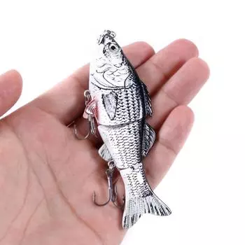 HENGJIA, 1 шт., воблер, рыболовная приманка, бионическая окуня, щука, 3 сегмента, шарнирная приманка, 18 г, рыболовные снасти