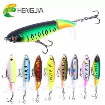 Hengjia 1 шт. воблер рыболовная приманка карандаш пропеллер модные бионические окуни щуки искусственные рыболовные снасти