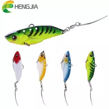 Hengjia 20 г/6 см металлическая рыболовная приманка VIB, рыболовная ложка, воблер, рыболовные снасти для форели, окуня, щуки синий