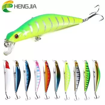 HENGJIA 2 шт. приманки для гольяна для окуня, реалистичные приманки для щуки, приманки для лодок, дорожные рыболовные снасти
