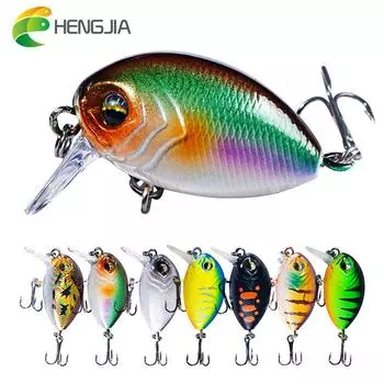 HENGJIA 38 мм 3,8 г 1 шт. мини-воробки для рыбалки, приманки для верхней воды, искусственная жесткая приманка для гольяна, свимбейты, воблеры, набор приманок для ловли карпа