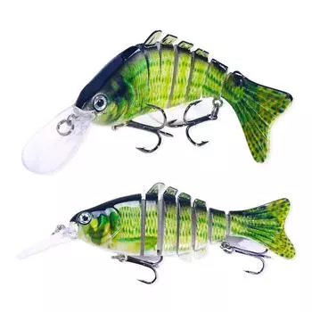 HENGJIA многосоставные тонущие воблеры, приманки для плавания, рыболовные приманки 12 см-16 г для щуки, приманки для плавания, воблеры, форель, окунь, рыболовные снасти, приманки