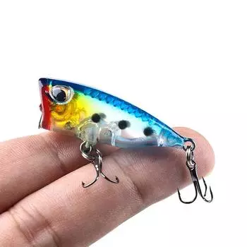 HENGJIA Новое поступление 1 шт. 4 см 3,5 г мини-поппер рыболовные приманки 3d глаза приманка воблеры воблеры снасти Isca Poper 9