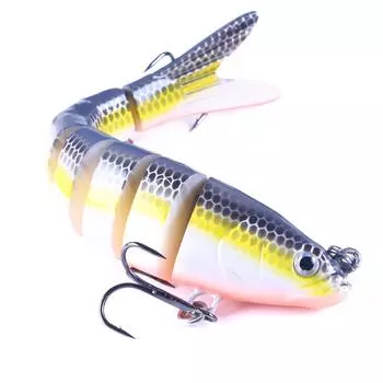 Hengjia шарнирные рыболовные приманки 1 шт. 27 г искусственные жесткие снасти воблер реалистичные 8-сегментные рыболовные снасти на открытом воздухе