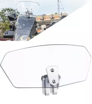 HENGTUAOTO Bike Screen Spoiler Air Deflector Windscreen Bike Windshield Wind Shield Adjustable Transparent