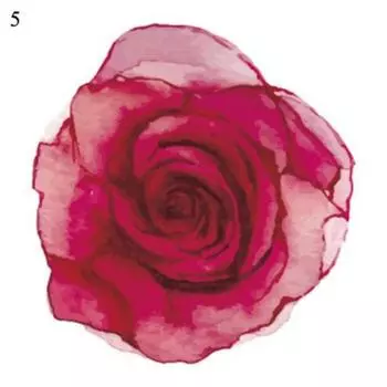 Henna Tattoo Sticker Tattoo Temporary Colorful Flower Water Transfer Waterproof Body Art Decoration Decal, 1 Piece