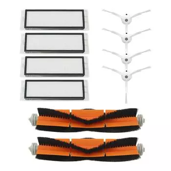 HEPA-фильтр + боковая щетка + основная щетка для робота-пылесоса Xiaomi Mi, запчасти, аксессуары, Roborock S50 S51