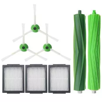 Hepa-фильтр + боковая щетка + валик щетки для iRobot Roomba i7 E5 E6 Series, запасные части для робота-пылесоса сливовый