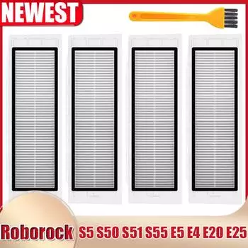 HEPA-фильтр для Xiaomi Roborock S6 S5 MAX S6 Pure S6 MaxV S60 S65 S5 S50 S55 E25 E35 Запчасти для пылесоса